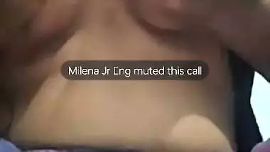 Famous mallu girlfriend boobs show on video call