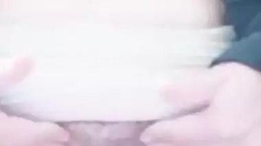 Hot Desi Aunty Fingering and horny masturbating in hairy pussy closeup showing indian village sex video