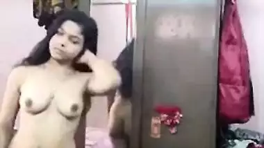 Horny Desi College Girl Stripping