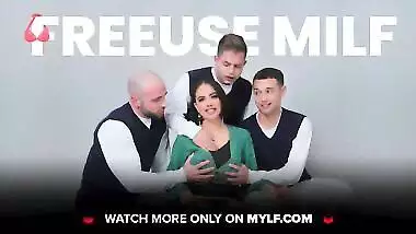 GotMylf - Big Titted Milf Katie Morgan Cheats On Her Husband And Rides Big Cock On The Kitchen Floor