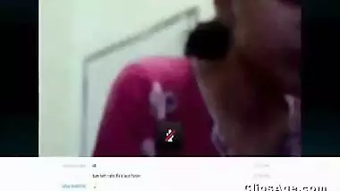 Desi girl Rabia exposing herself on webcam for lover