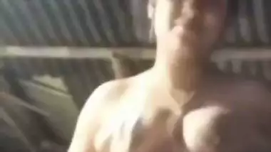 Bengali village girl bra removed and boobs pressing