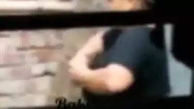 My neighbor AUNTY bathing