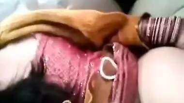Busty house wife seducing her family friend in the car