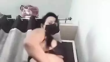 Today Exclusive- Sexy Bhabhi Showing Her Boobs And Ass On Cam Show Part 1