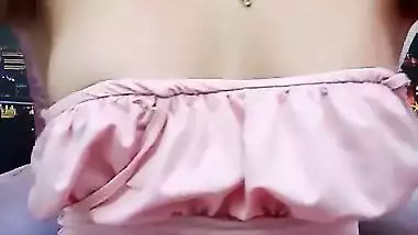 Hot cousin showing her milky white boobs and ass