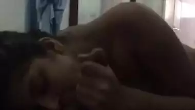 Hot XXX oral sex with Indian girlfriend who adores sucking small cock