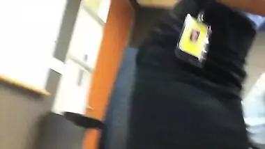tight candid coworker ass