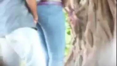 Caught on cam BF fucking pussy the Kerala school girl outdoor, Desi mms sex