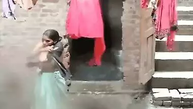 Desi Bhabhi Bathing Record In Hidden Cam Part 1