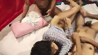 Bengali Two boys we cum inside her pussy, natural big boobs Indian xxx porn